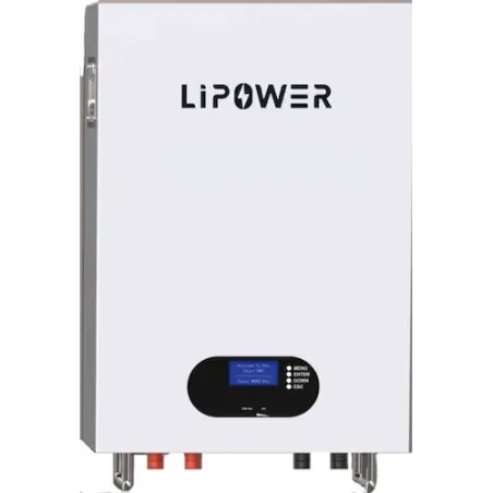 Акумулятор настінний LIPOWER LiFePO4 BT512200-СО155 10kWh, пакування пошкоджене, товар цілий.